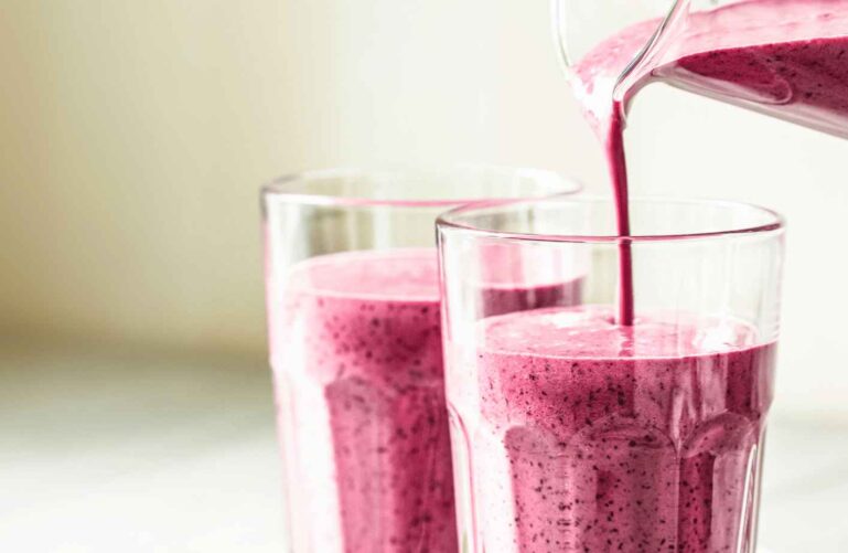 Bosbessen smoothie